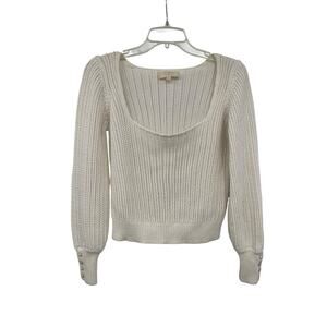 Sezane Mariette Jumper Sweater Ecru Size XS